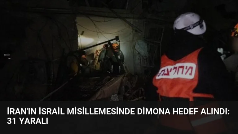 İran’ın İsrail Misillemesinde Dimona Hedef Alındı: 31 Yaralı