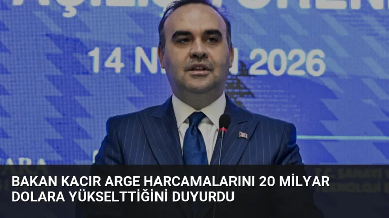 Bakan Kacır ARGE Harcamalarını 20 Milyar Dolara Yükselttiğini Duyurdu