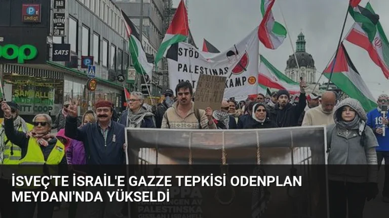 İsveç’te İsrail’e Gazze Tepkisi Odenplan Meydanı’nda Yükseldi
