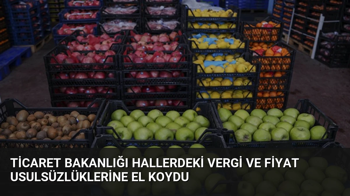 Ticaret Bakanlığı Hallerdeki Vergi ve Fiyat Usulsüzlüklerine El Koydu