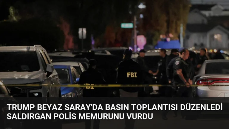 Trump Beyaz Saray’da Basın Toplantısı Düzenledi Saldırgan Polis Memurunu Vurdu