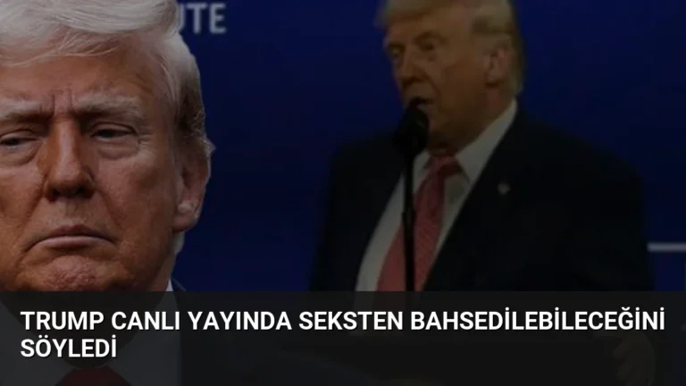 Trump Canlı Yayında Seksten Bahsedilebileceğini Söyledi
