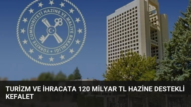 Turizm ve İhracata 120 Milyar TL Hazine Destekli Kefalet