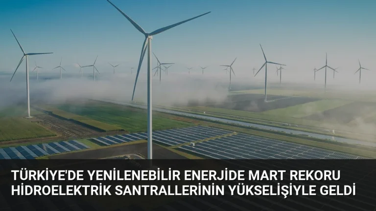 Türkiye’de Yenilenebilir Enerjide Mart Rekoru Hidroelektrik Santrallerinin Yükselişiyle Geldi