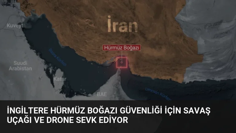 İngiltere Hürmüz Boğazı Güvenliği İçin Savaş Uçağı ve Drone Sevk Ediyor