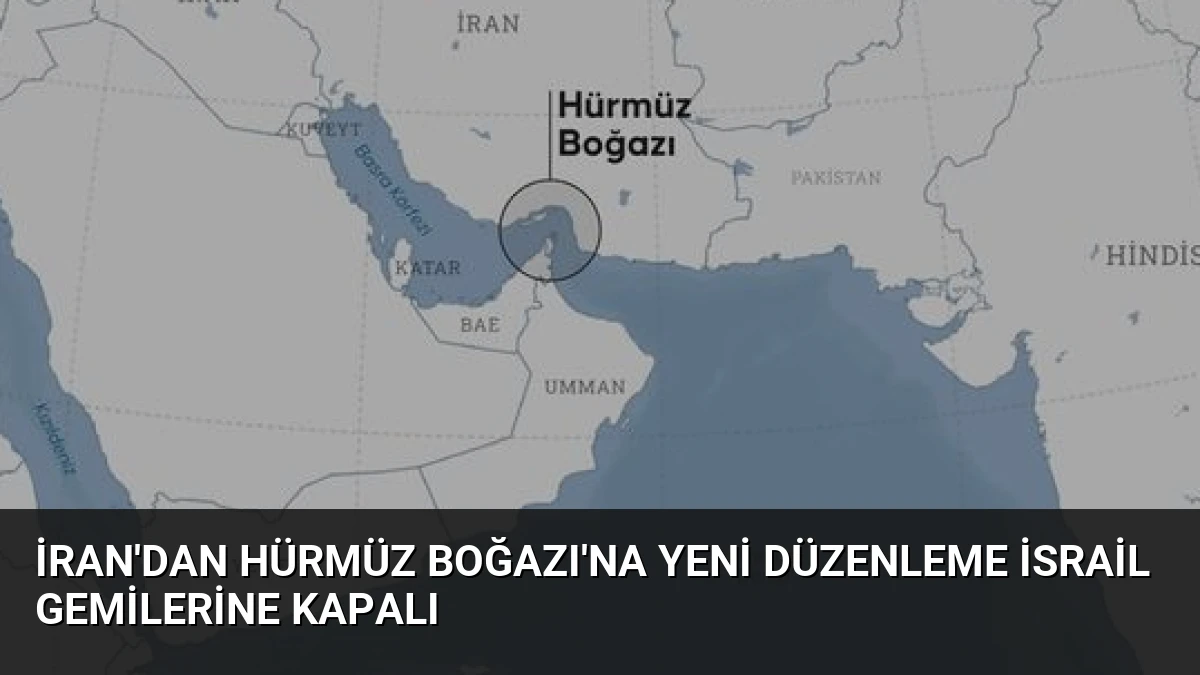 İran’dan Hürmüz Boğazı’na Yeni Düzenleme İsrail Gemilerine Kapalı