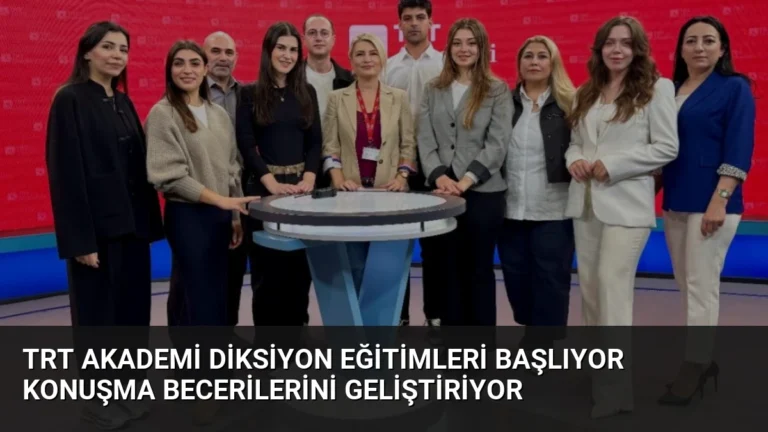 TRT Akademi Diksiyon Eğitimleri Başlıyor Konuşma Becerilerini Geliştiriyor