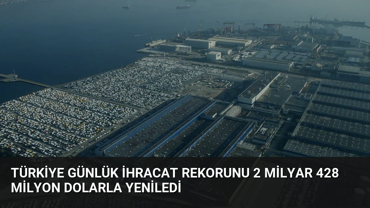 Türkiye Günlük İhracat Rekorunu 2 Milyar 428 Milyon Dolarla Yeniledi