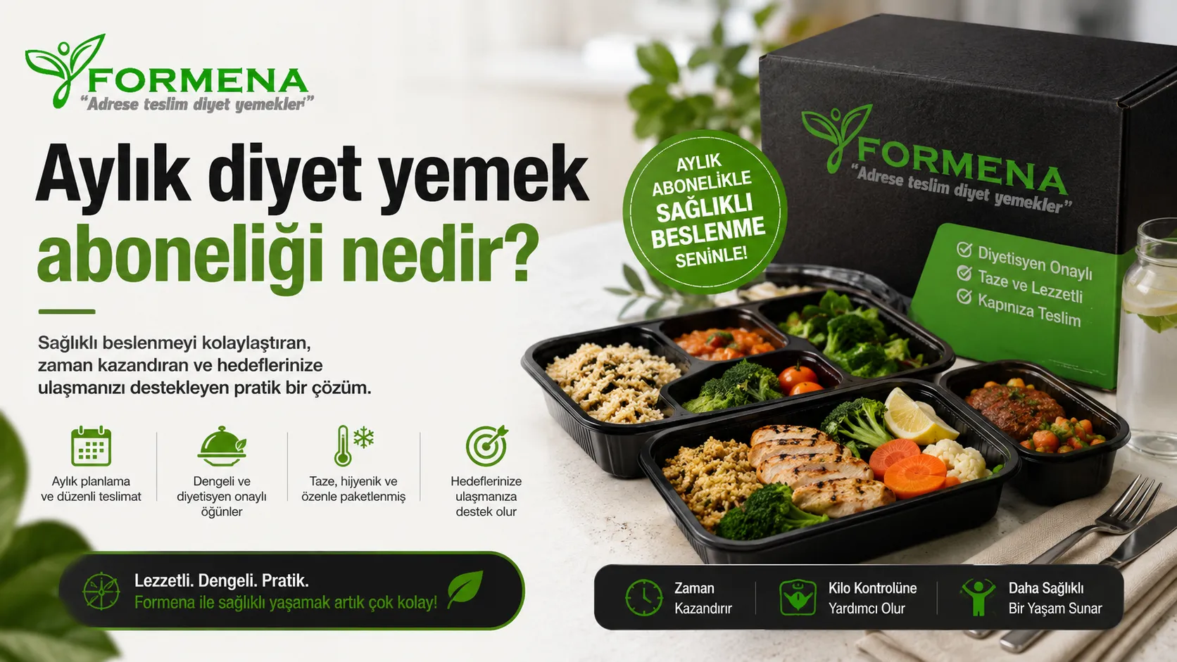 Aylık diyet yemek aboneliği nedir?