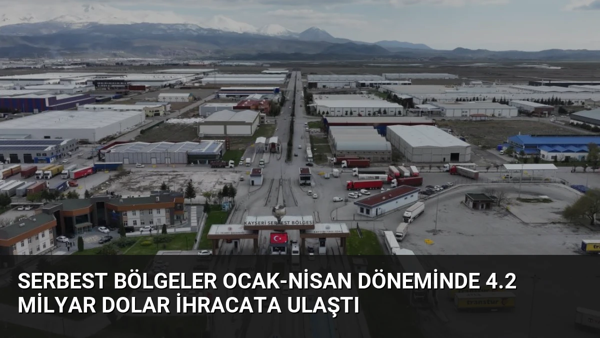 Serbest Bölgeler Ocak-Nisan Döneminde 4.2 Milyar Dolar İhracata Ulaştı
