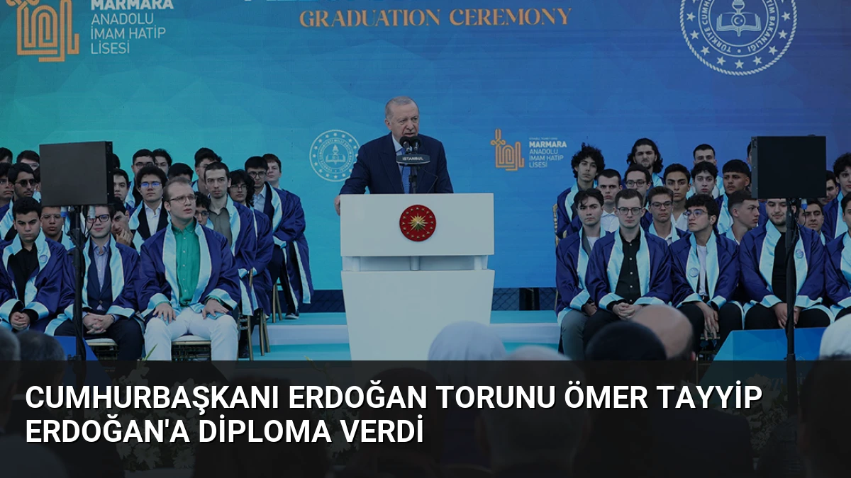Cumhurbaşkanı Erdoğan torunu Ömer Tayyip Erdoğan’a diploma verdi