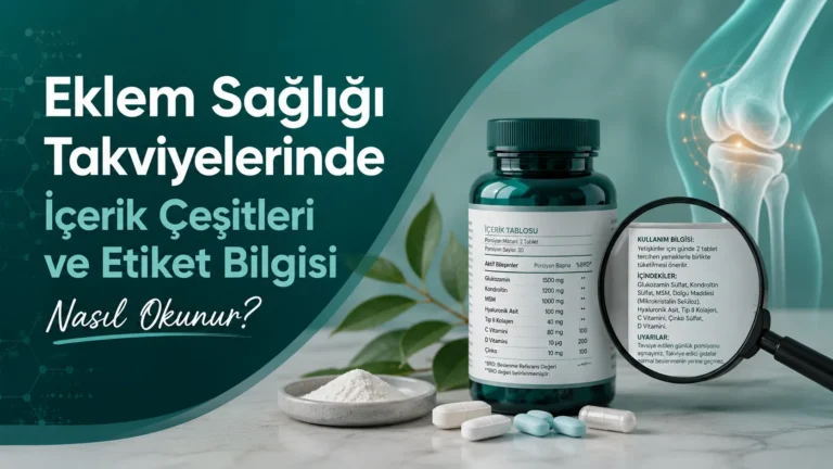 Eklem Sağlığı Takviyelerinde İçerik Çeşitleri ve Etiket Bilgisi Nasıl Okunur