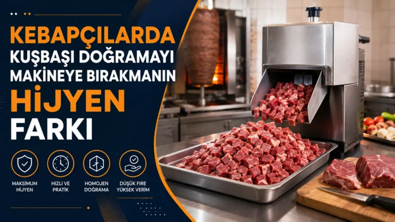 Kebapçılarda Kuşbaşı Doğramayı Makineye Bırakmanın Hijyen Farkı