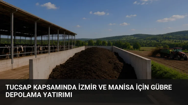 TUCSAP Kapsamında İzmir ve Manisa İçin Gübre Depolama Yatırımı