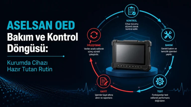 ASELSAN OED Bakım ve Kontrol Döngüsü: Kurumda Cihazı Hazır Tutan Rutin
