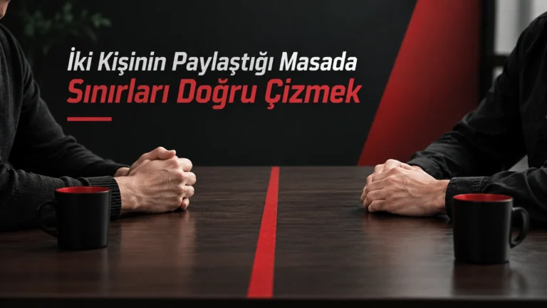 İki Kişinin Paylaştığı Masada Sınırları Doğru Çizmek
