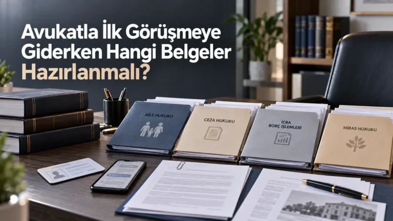 Avukatla İlk Görüşmeye Giderken Hangi Belgeler Hazırlanmalı?