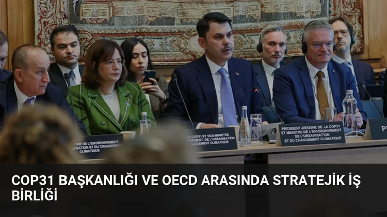 COP31 Başkanlığı ve OECD Arasında Stratejik İş Birliği
