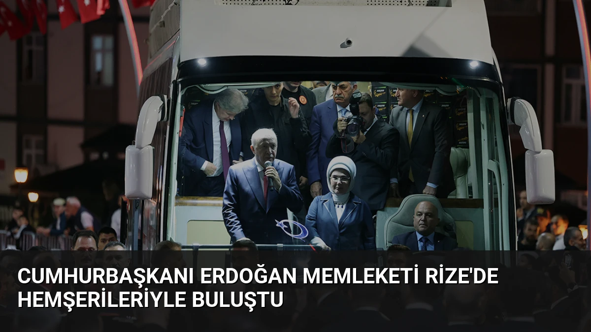 Cumhurbaşkanı Erdoğan Memleketi Rize’de Hemşerileriyle Buluştu