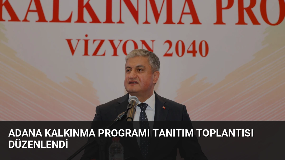 Adana Kalkınma Programı Tanıtım Toplantısı Düzenlendi