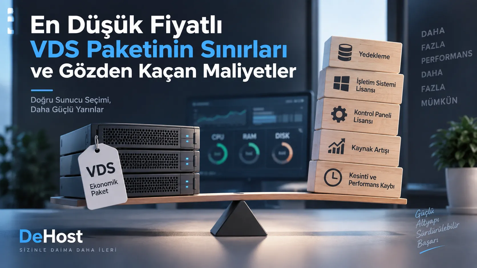 En Düşük Fiyatlı VDS Paketinin Sınırları ve Gözden Kaçan Maliyetler
