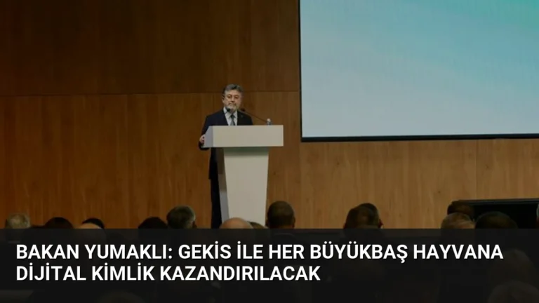 Bakan Yumaklı: GEKİS ile her büyükbaş hayvana dijital kimlik kazandırılacak