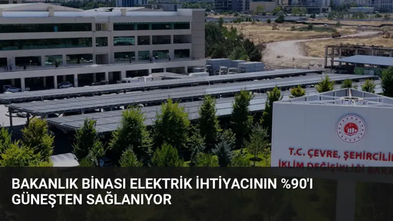 Bakanlık Binası Elektrik İhtiyacının 'ı Güneşten Sağlanıyor