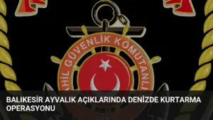 Balıkesir Ayvalık Açıklarında Denizde Kurtarma Operasyonu