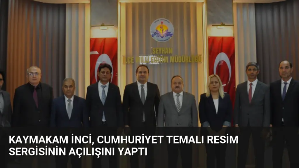 Kaymakam İnci, Cumhuriyet Temalı Resim Sergisinin Açılışını Yaptı
