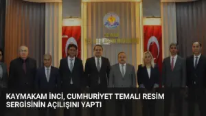 Kaymakam İnci, Cumhuriyet Temalı Resim Sergisinin Açılışını Yaptı