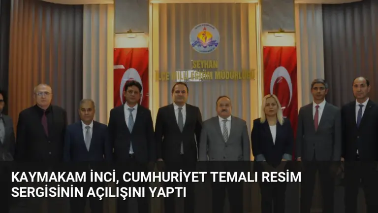 Kaymakam İnci, Cumhuriyet Temalı Resim Sergisinin Açılışını Yaptı