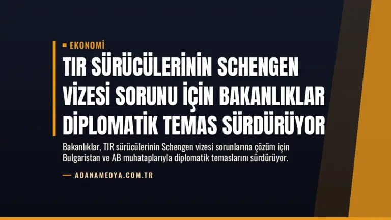 TIR Sürücülerinin Schengen Vizesi Sorunu İçin Bakanlıklar Diplomatik Temas Sürdürüyor